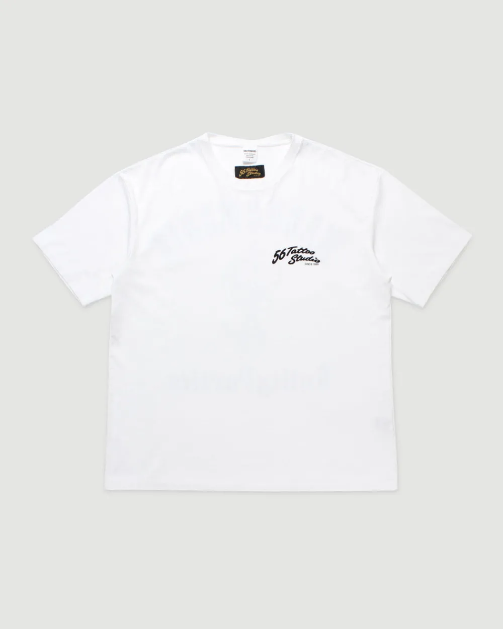 Wacko Maria 56 Tattoo Studio Washed Heavy Weight T-Shirt White New