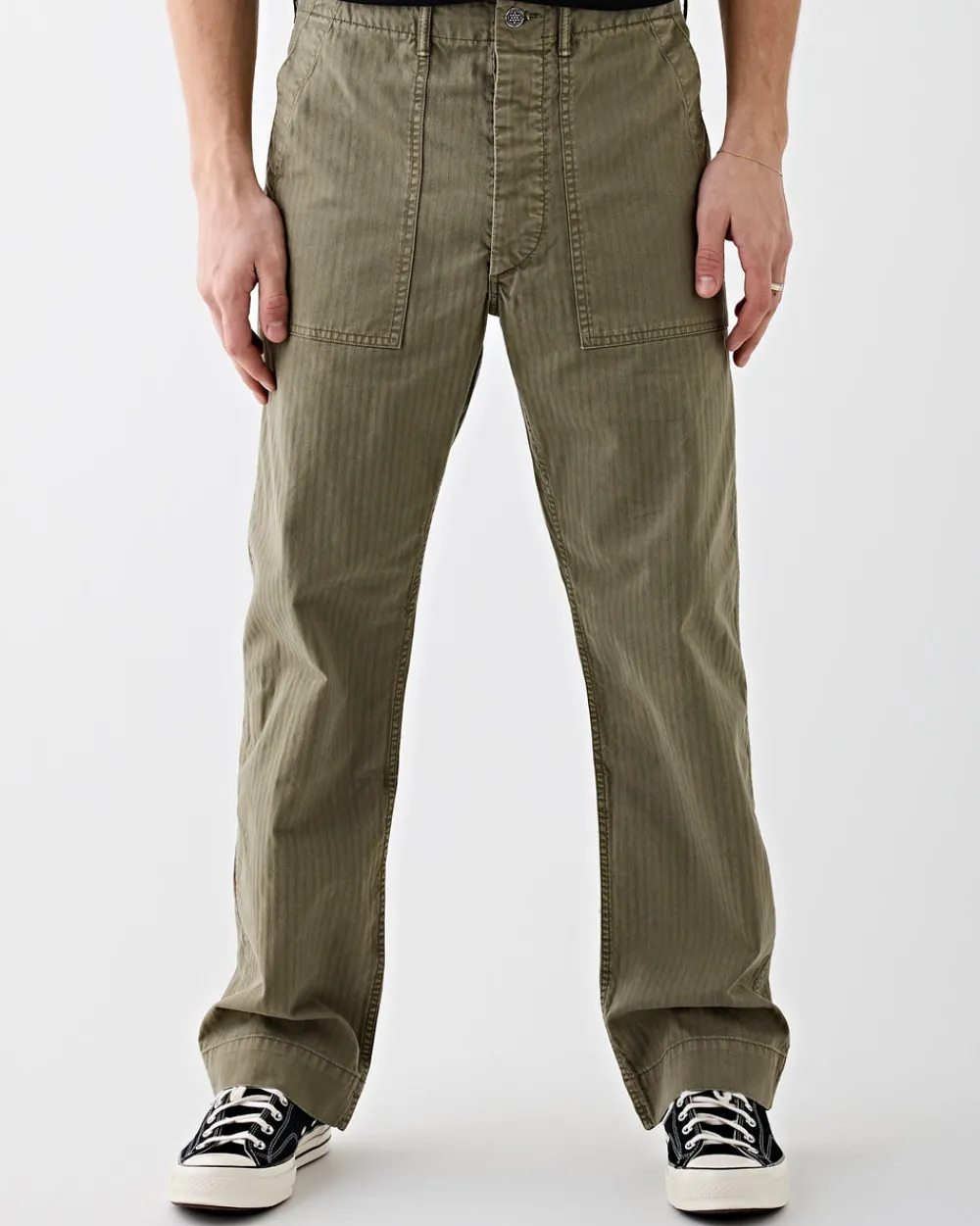 RRL Army Utility Flat Pant Brewster Green Hot