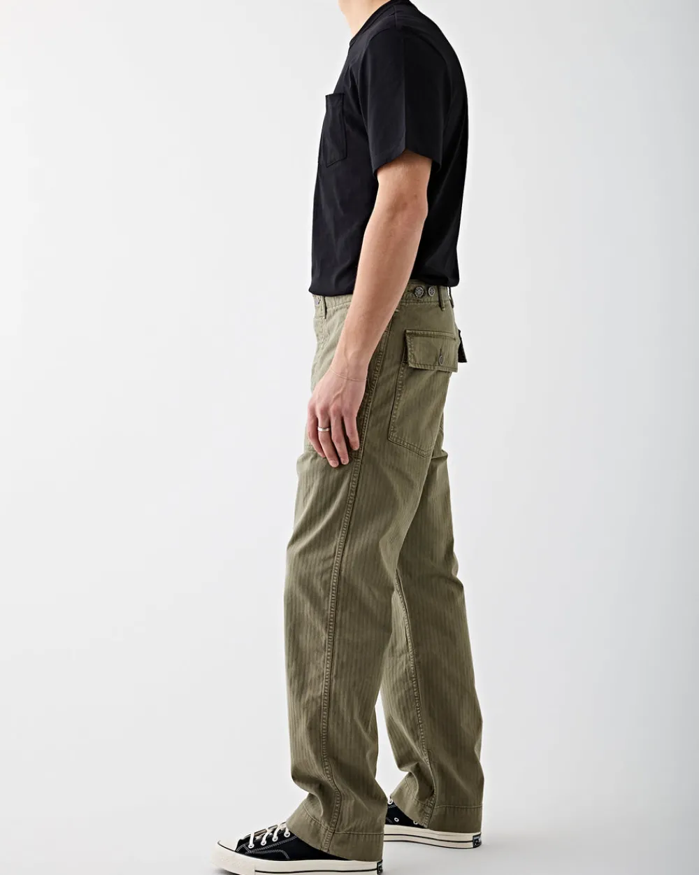 RRL Army Utility Flat Pant Brewster Green Hot