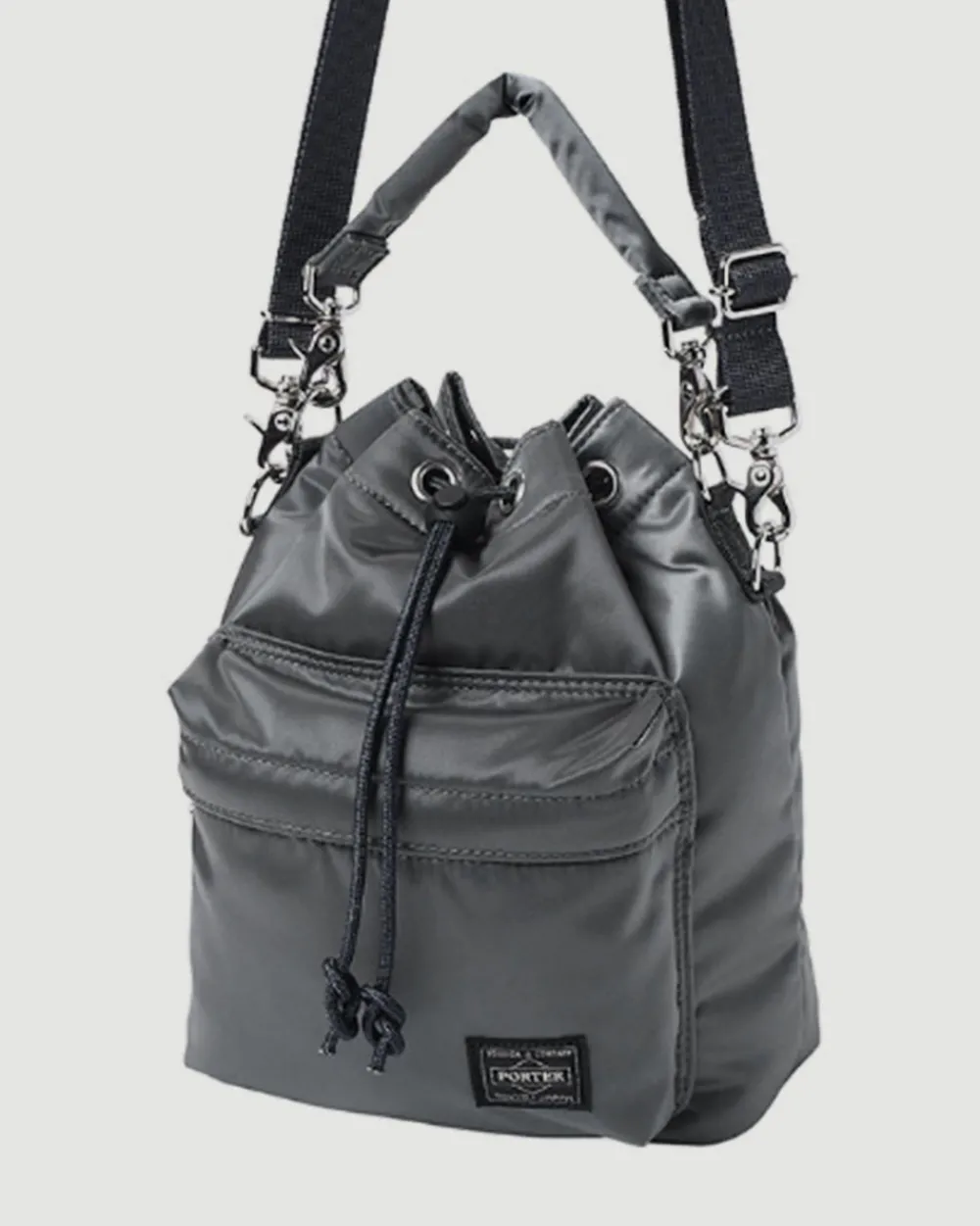 Porter Yoshida Balloon Bag (S) Silver Grey Hot