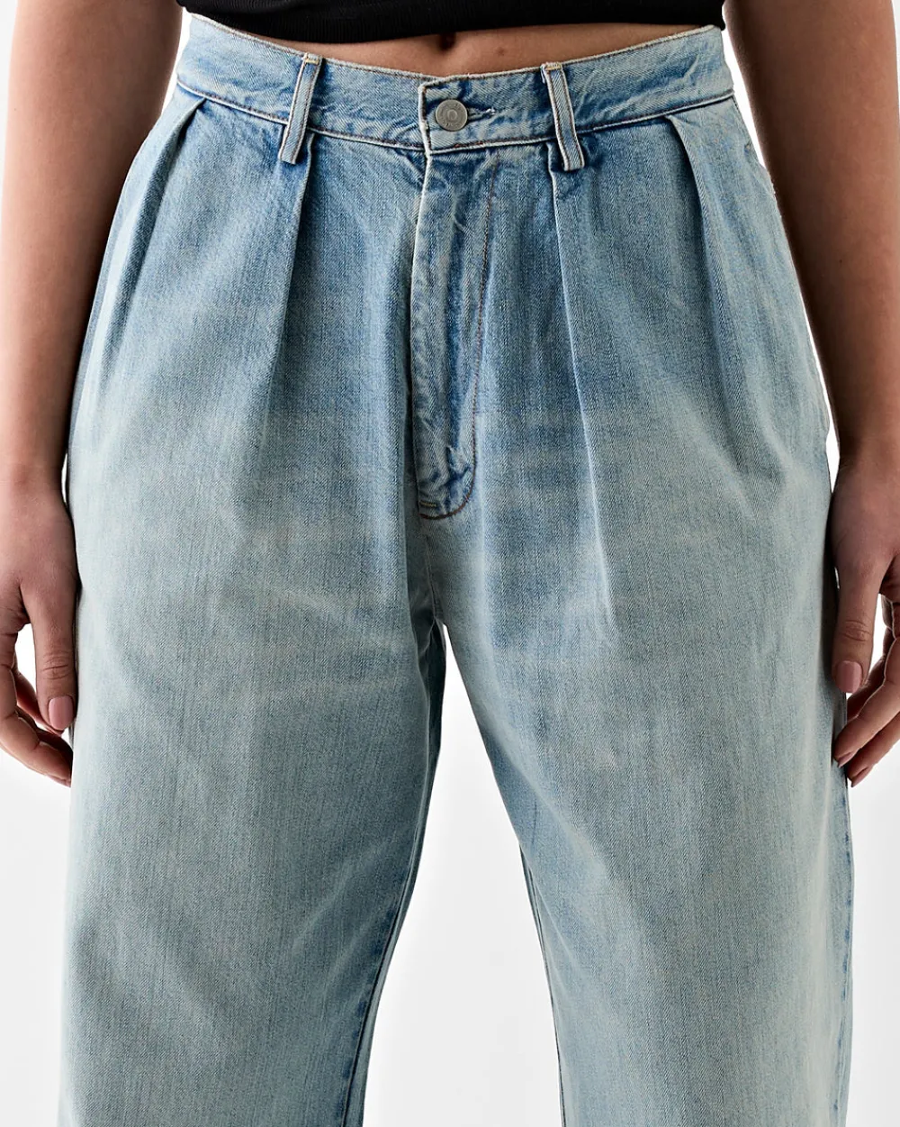 Denimist Blair Double Pleated Jean Jinx Clearance