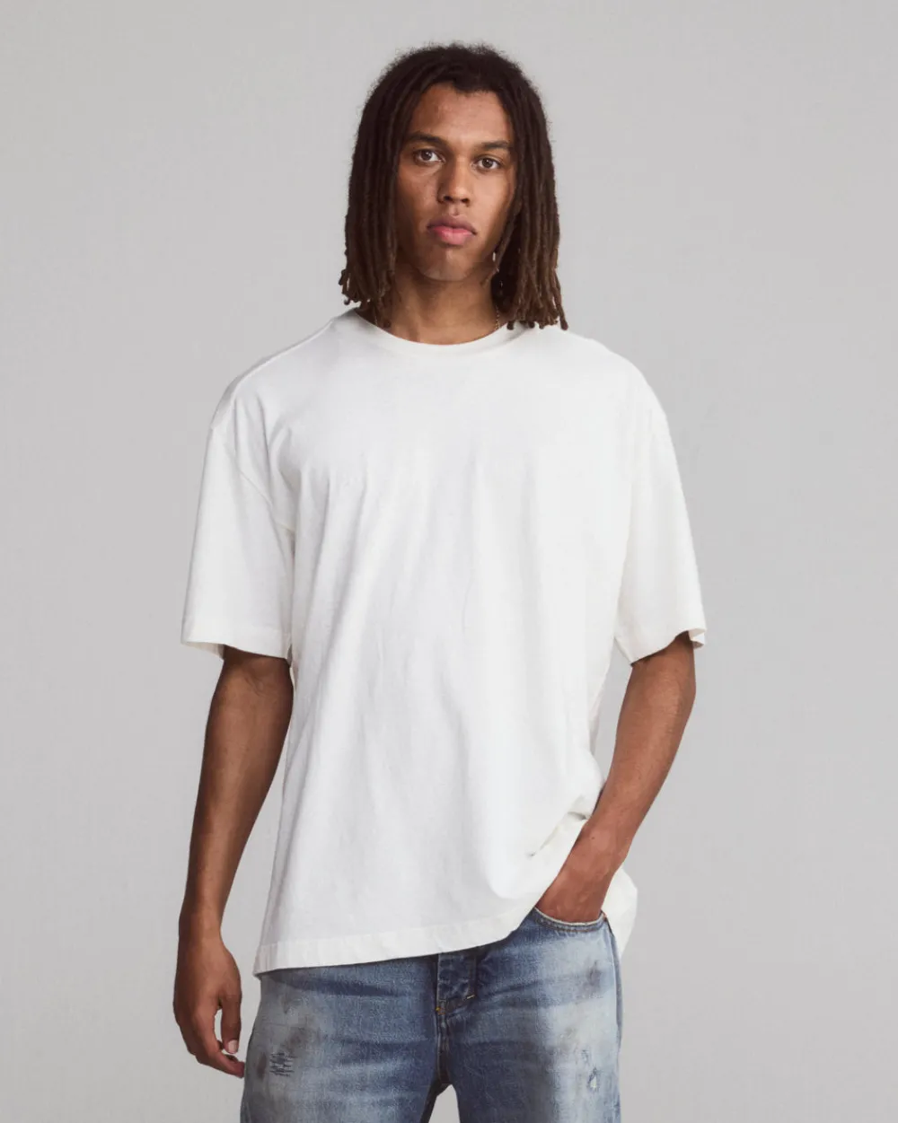 Tenue. Bruce Light Weight T-Shirt White New