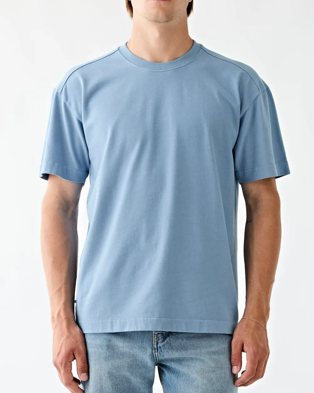 Tenue. Bruce T-Shirt Vintage Blue Fashion