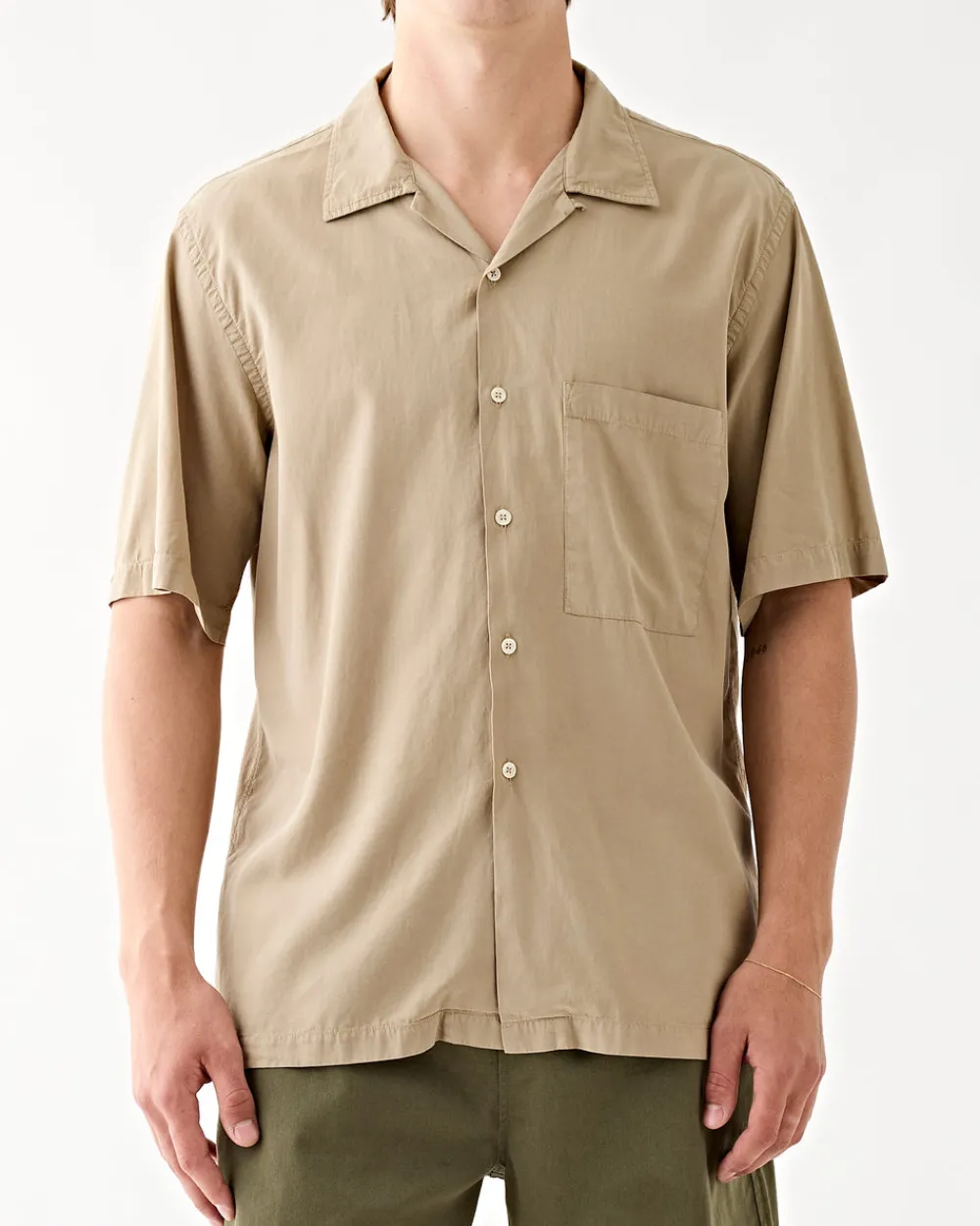 Universal Works Camp Shirt Summer Oak Online