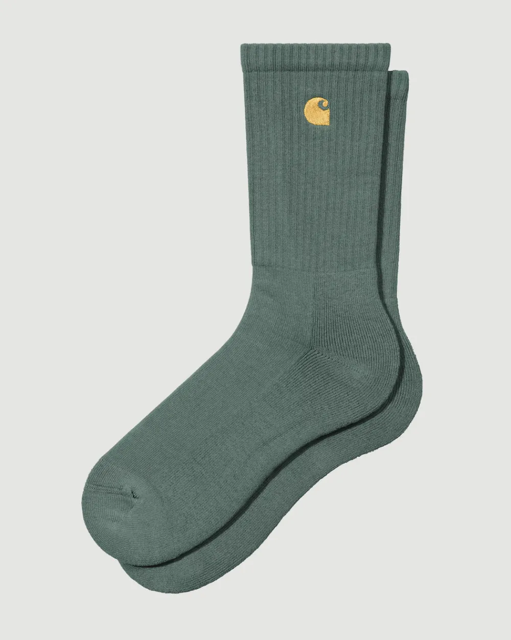 Carhartt WIP Chase Socks Silver Pine/Gold Clearance