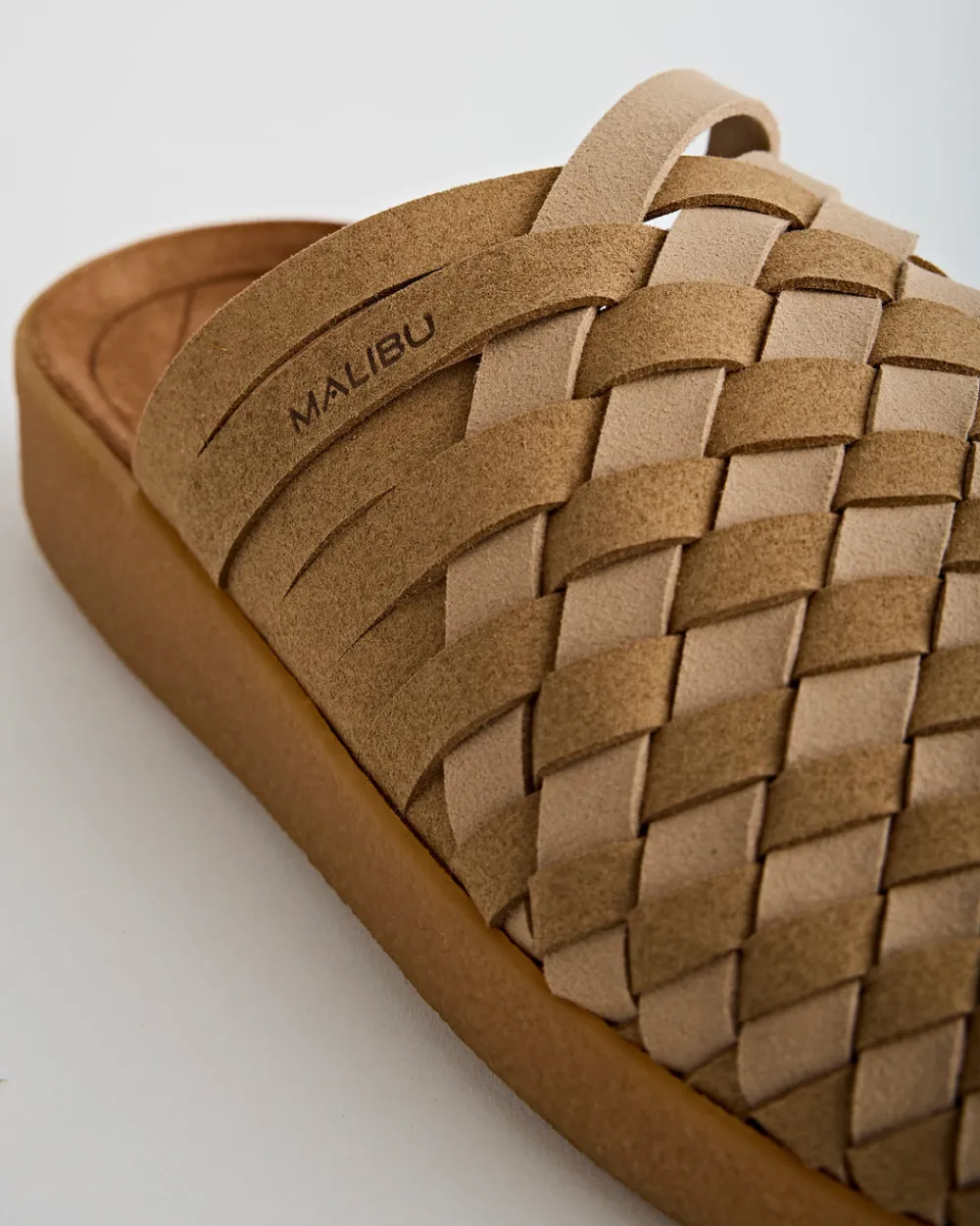 Malibu Sandals Colony Suede Vegan Leather Coyote/Beige/Tan Hot