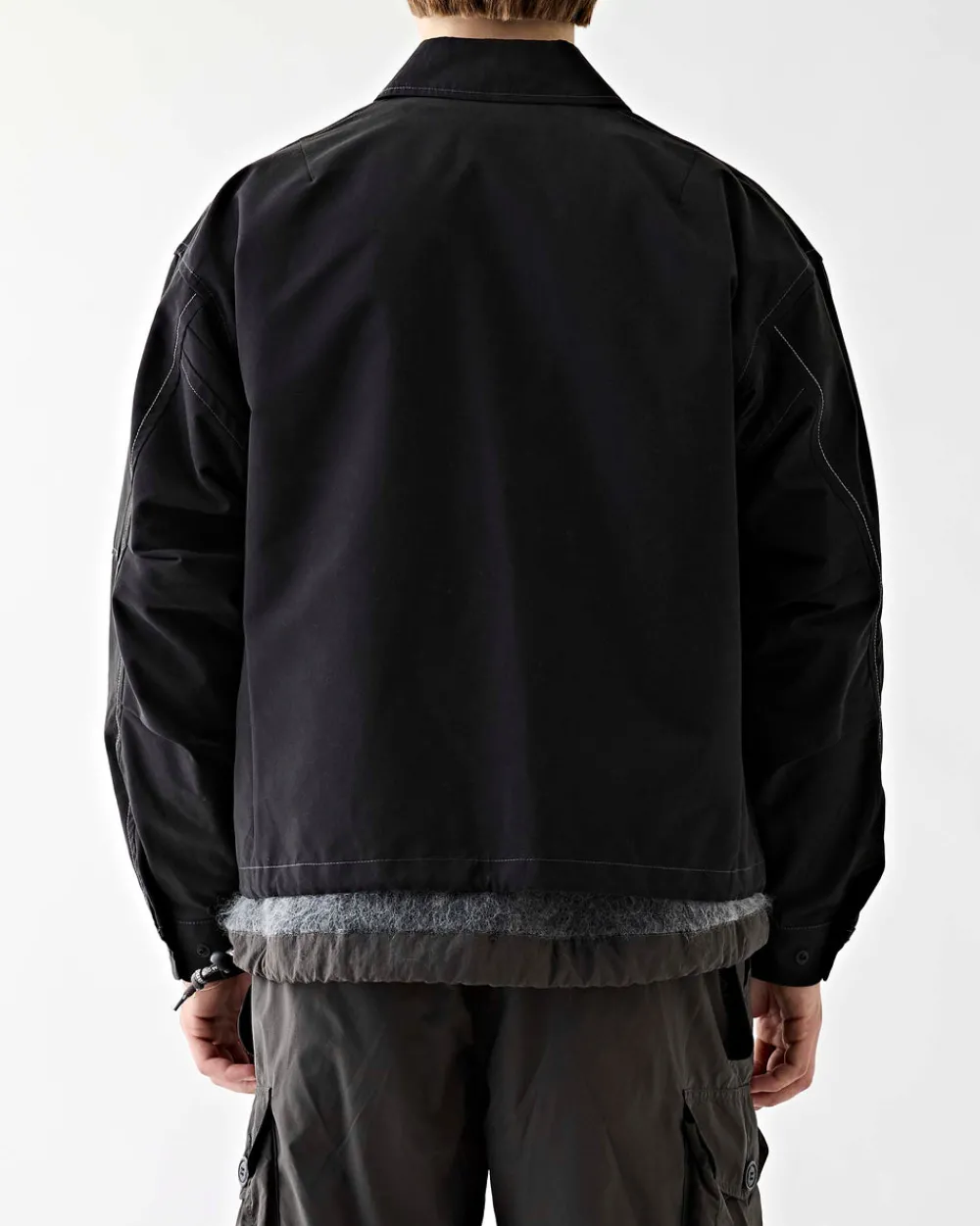 and wander C/PE Twill Field Jacket Black Hot