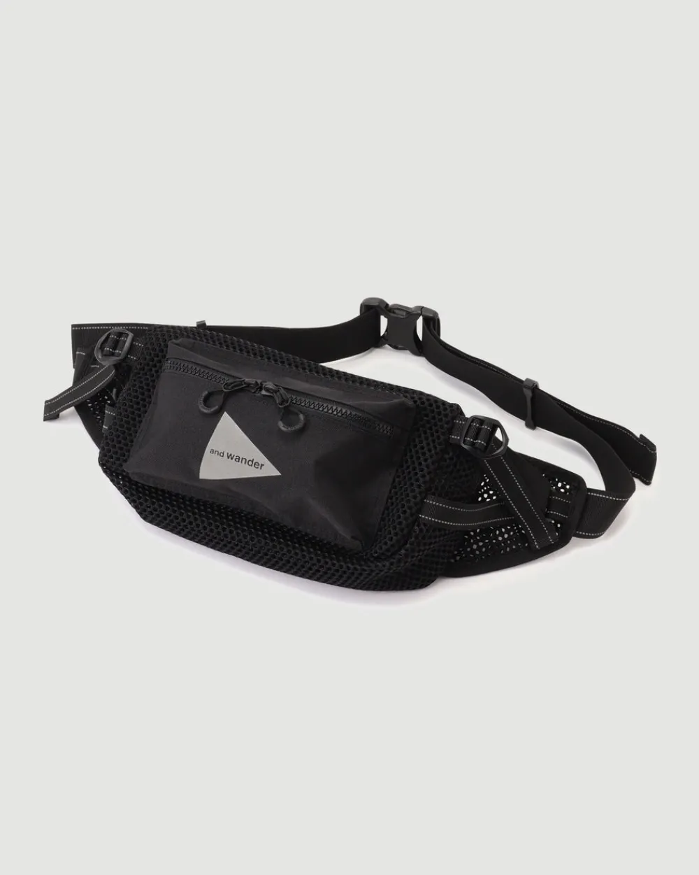 and wander 3D Mesh Waist Bag Black Online