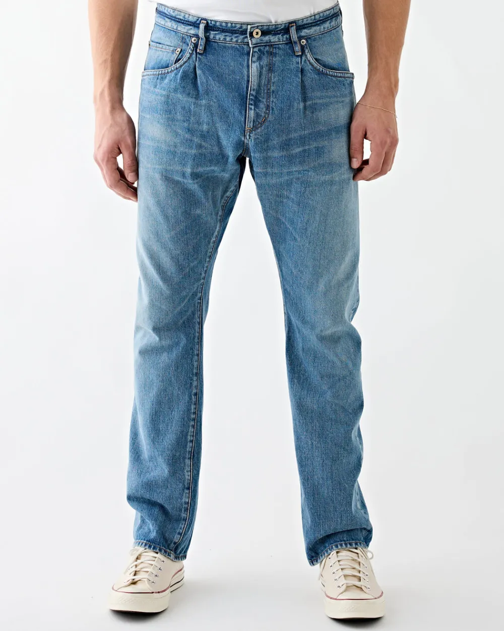Nonnative Dweller 14oz Selvedge Denim Light Indigo Jeans Hot