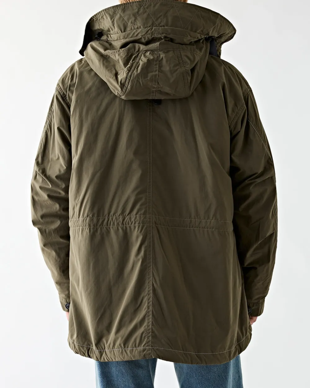 and wander Fishtail Octa Coat Khaki Discount