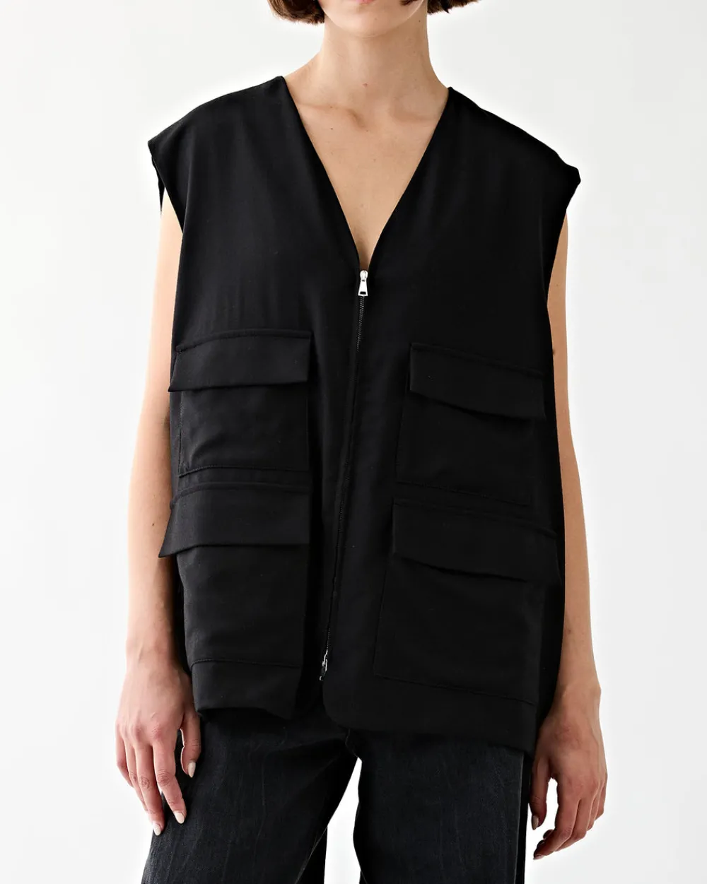 Barena Venezia Gilet Musina Flan Nero Clearance