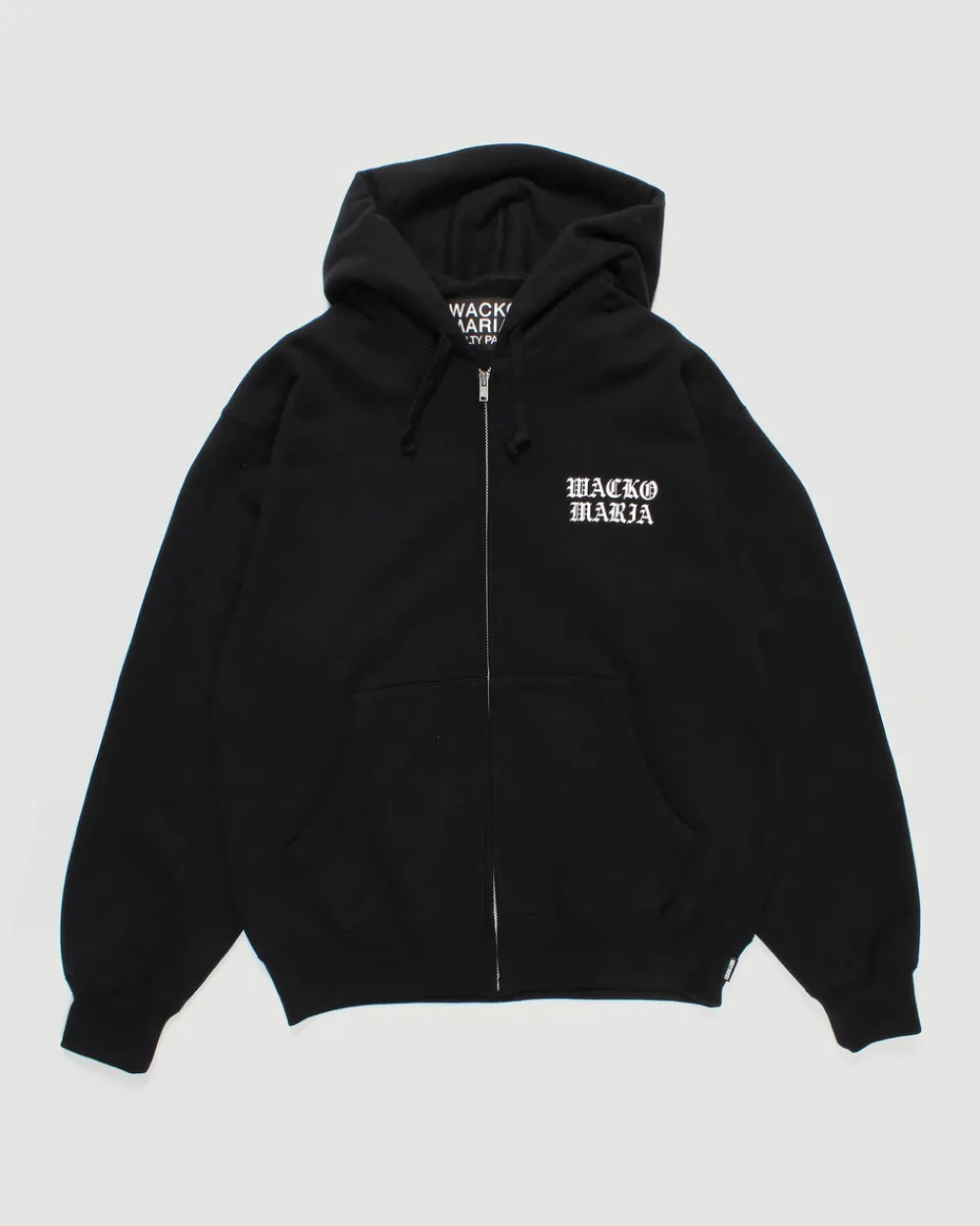Wacko Maria Heavy Weight Full-Zip Hooded Sweatshirt Black Discount