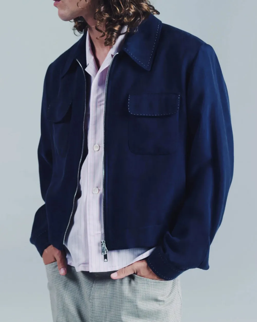 SECOND/LAYER Herman Jacket Deep Blue Outlet