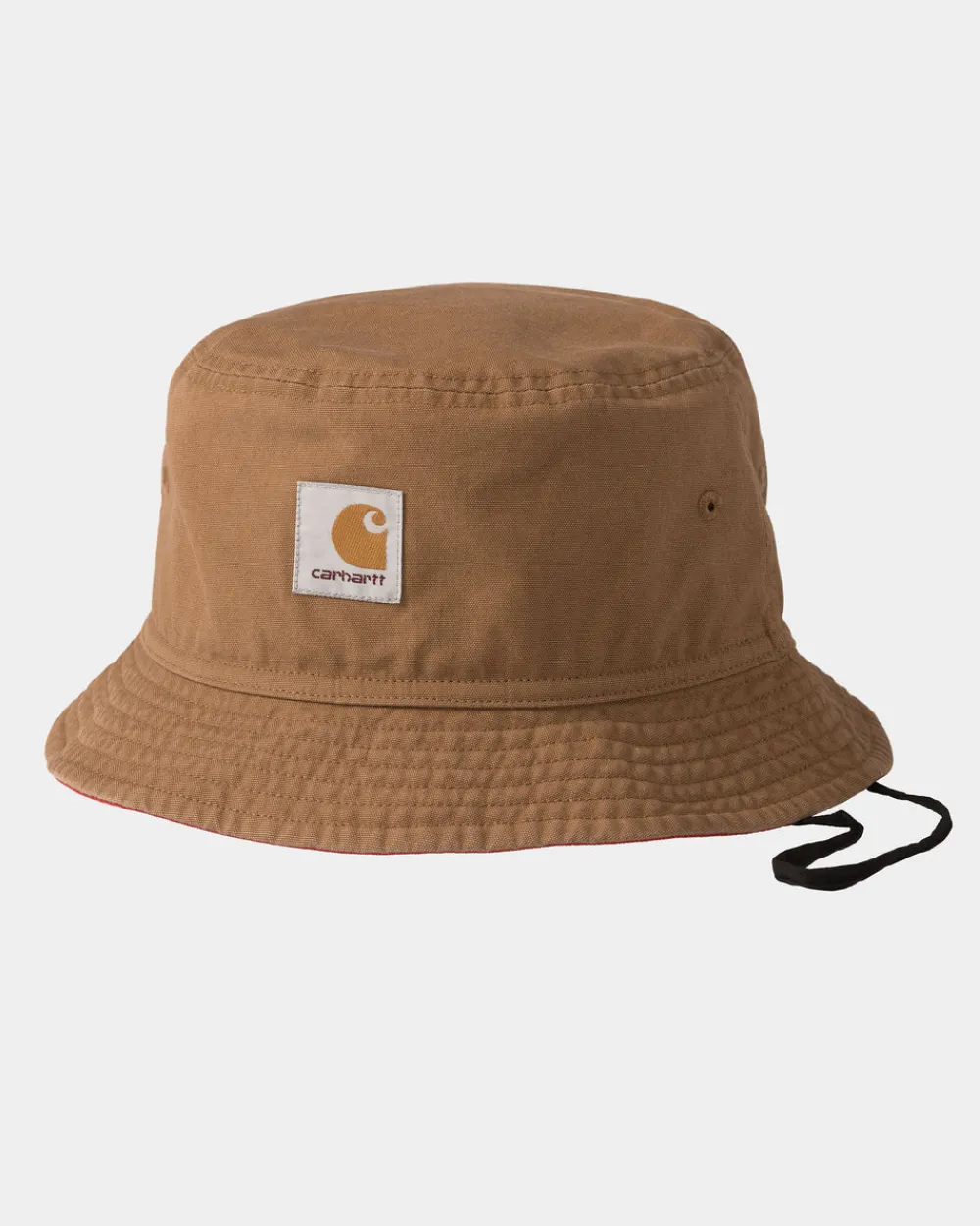 Carhartt WIP Heston Bucket Hat Hamilton Brown/Cherry Hot