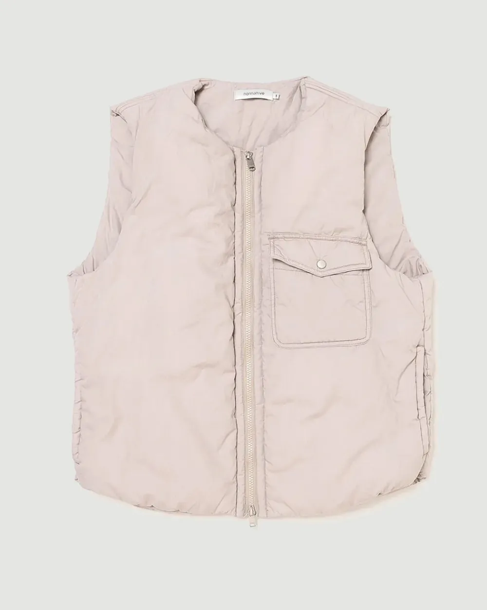 Nonnative Hiker Puff Vest Cotton Typewriter Ivory Sale