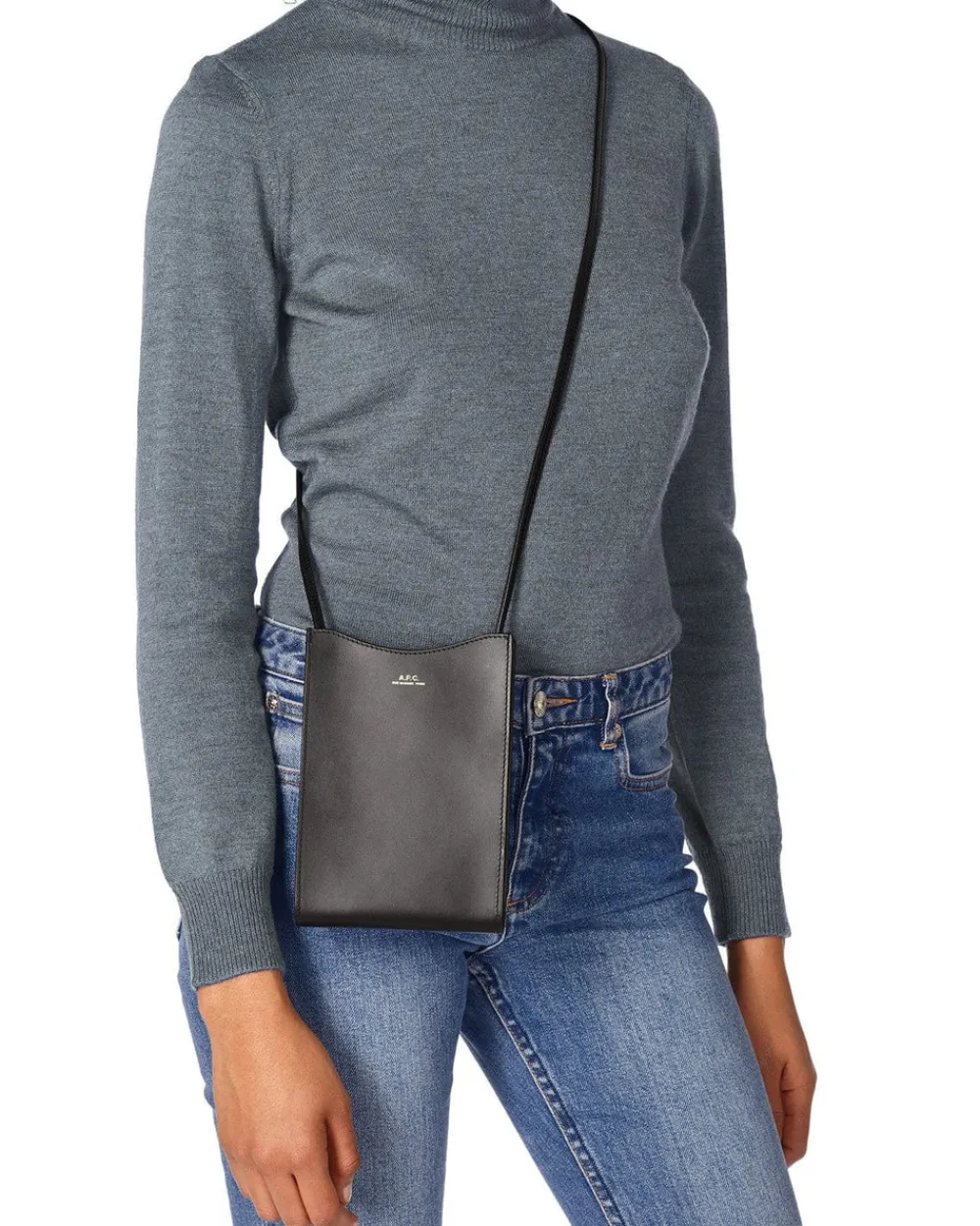 A.P.C. Jamie Neck Pouch Women Black Outlet