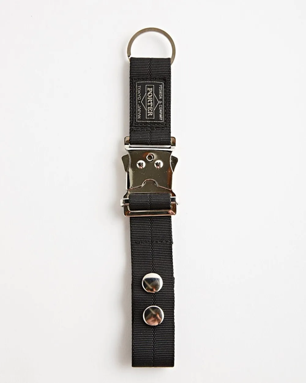 Porter Yoshida Joint Key Holder Black/Silver Fashion