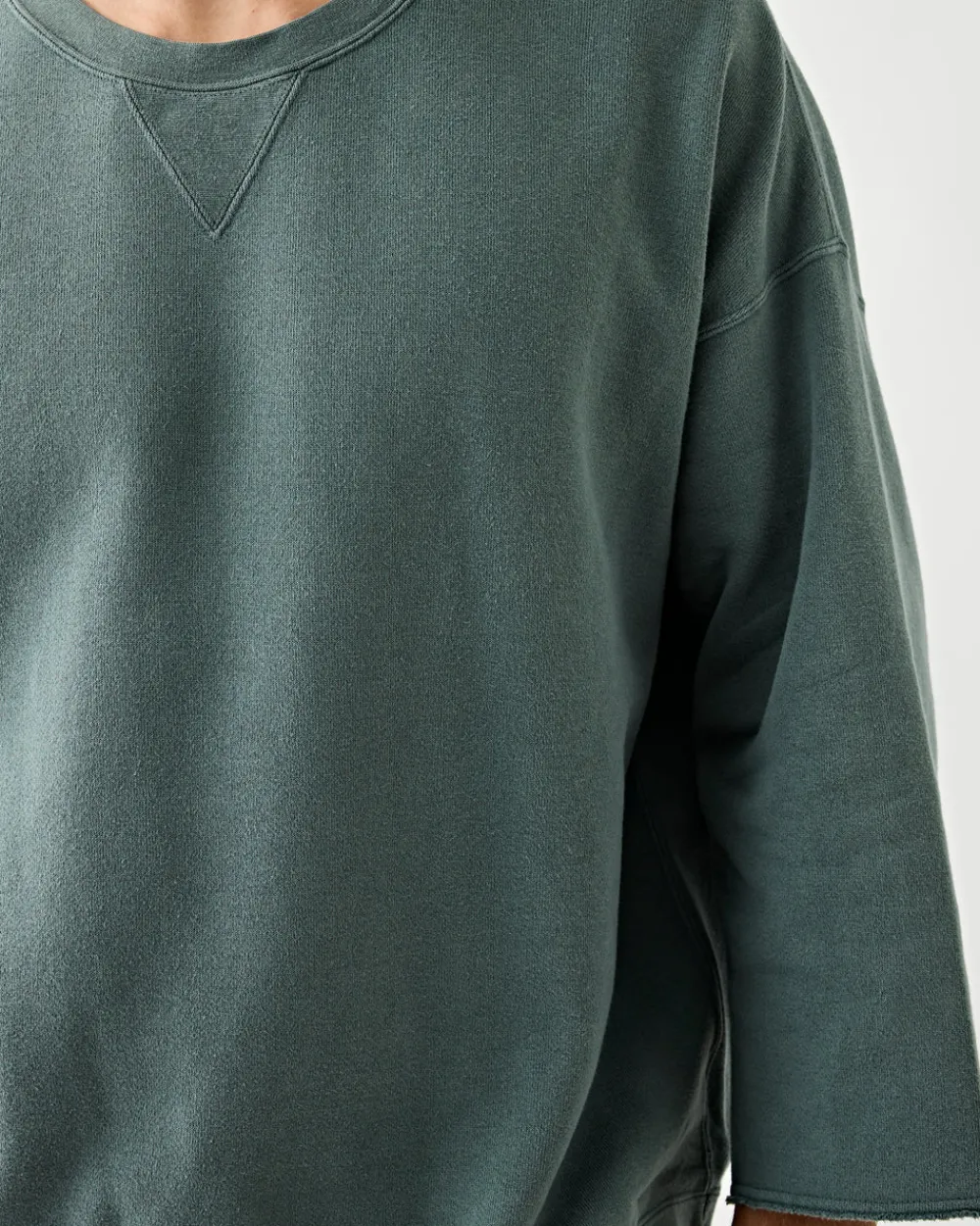 Visvim Jumbo SB Sweat 3/4 (U.D.) Damaged Green Online