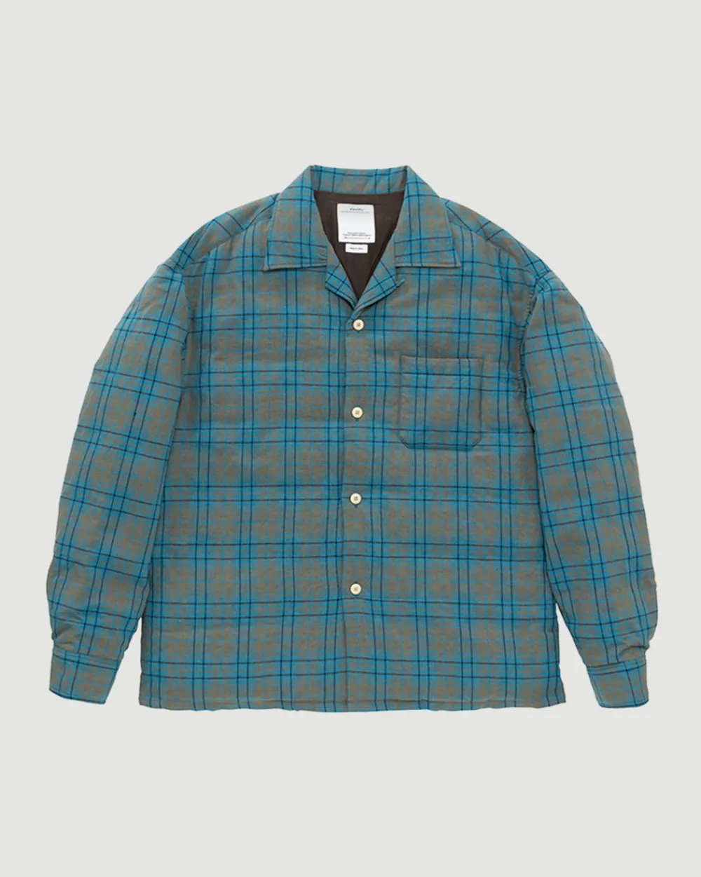 Visvim Keesey Check Down Jacket Blue Fashion