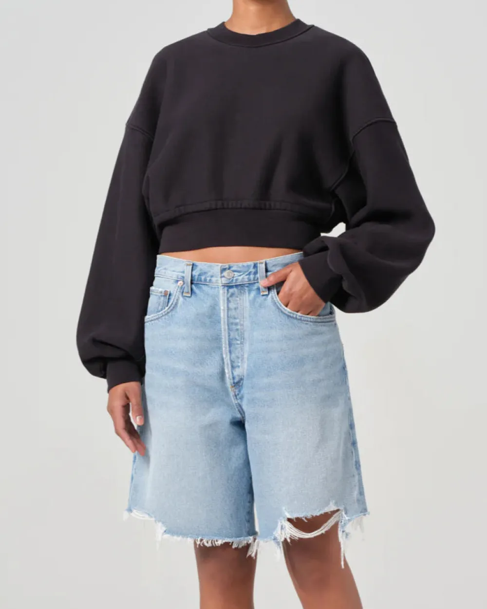 AgoldE Kit Sweat Washed Black Discount
