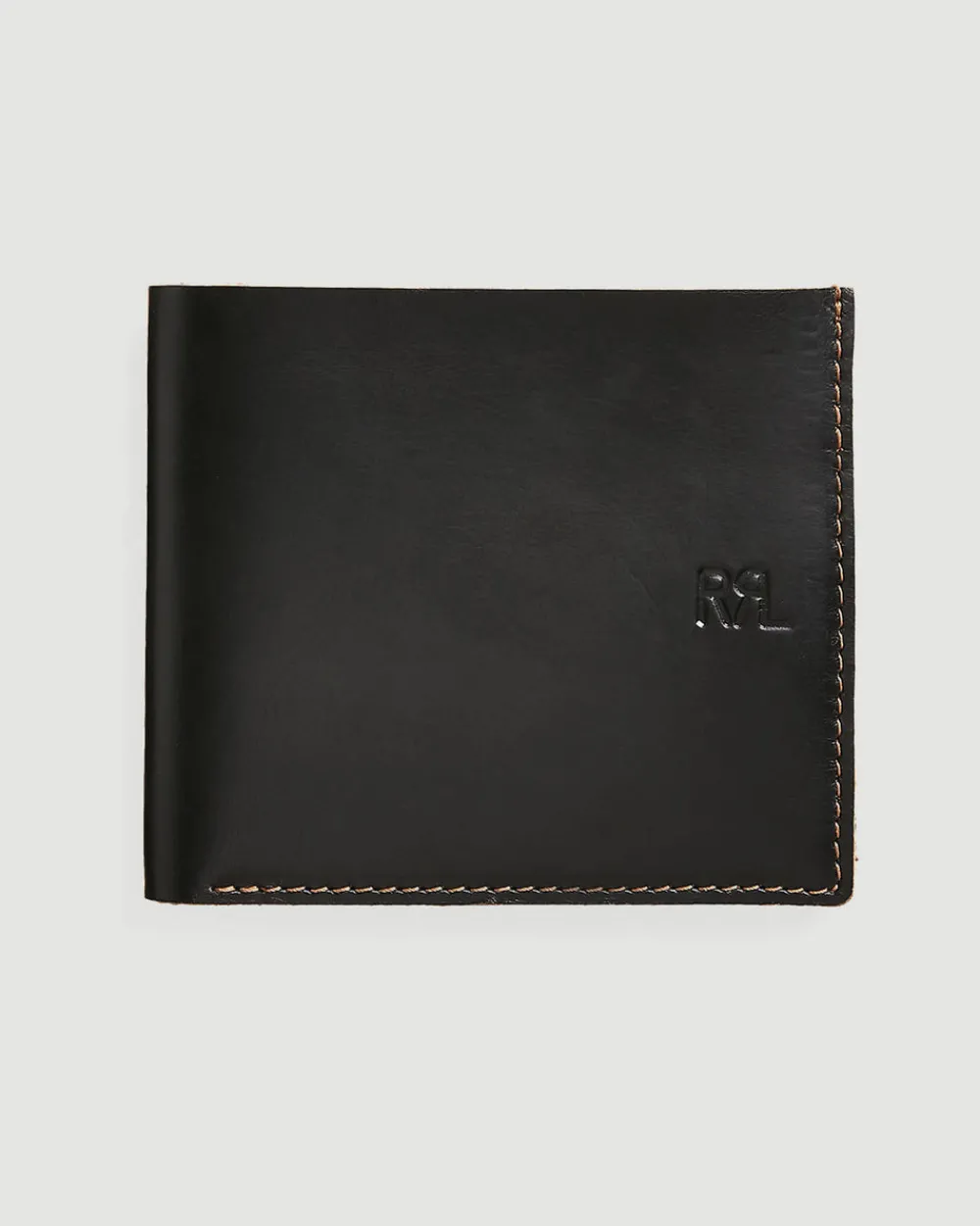 RRL Leather Wallet Black Clearance