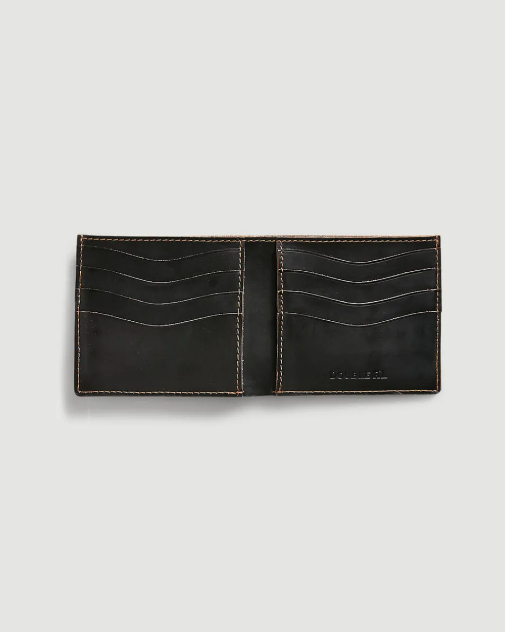 RRL Leather Wallet Black Clearance