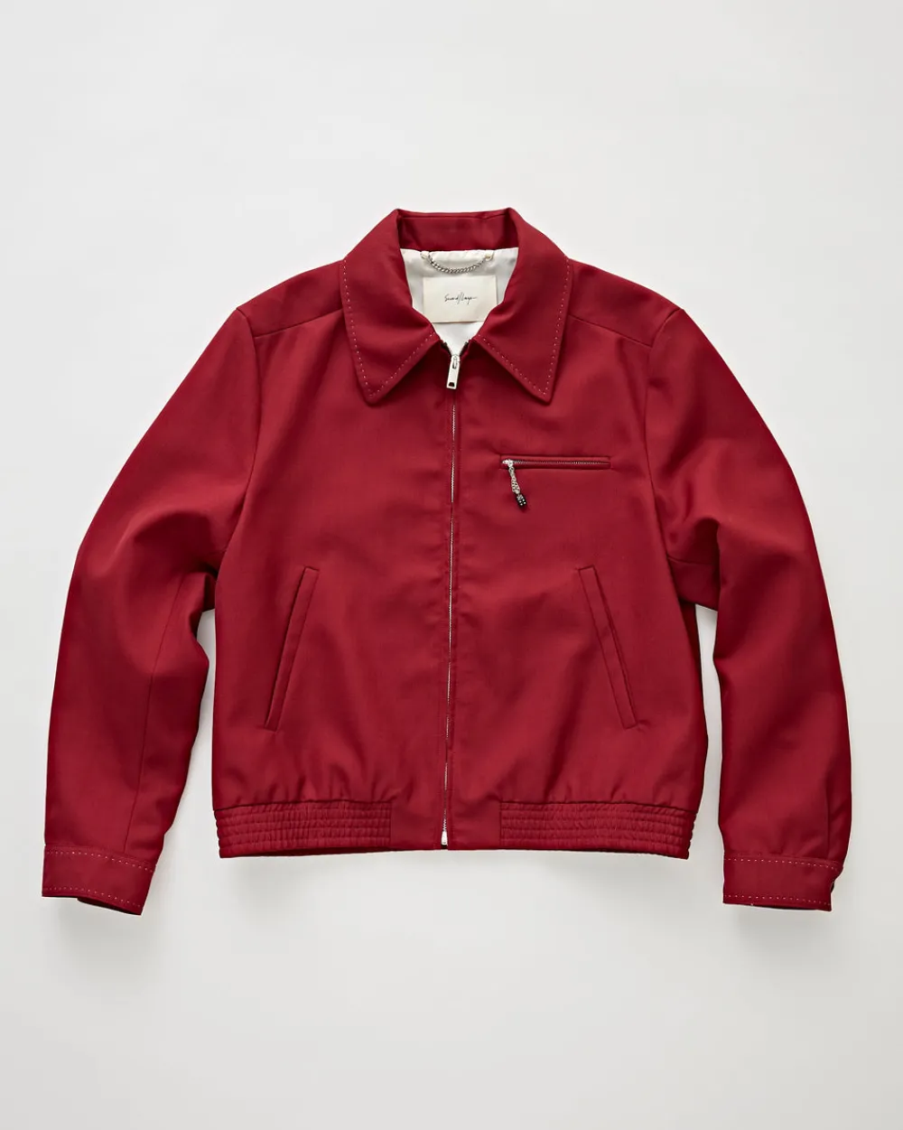 SECOND/LAYER Loco Dice Jacket Burgundy Red Fashion