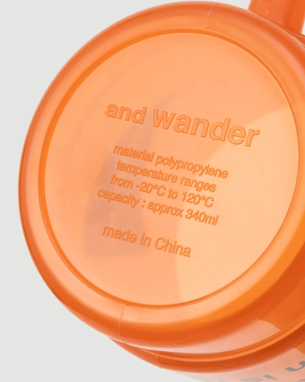 and wander Logo PP Mug Orange Online