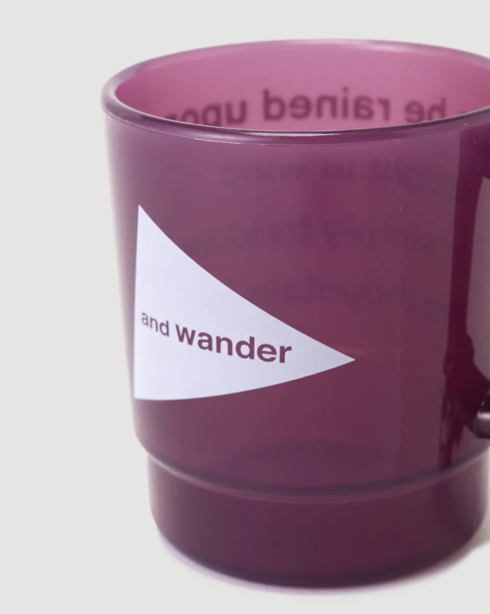 and wander Logo PP Mug Purple Online