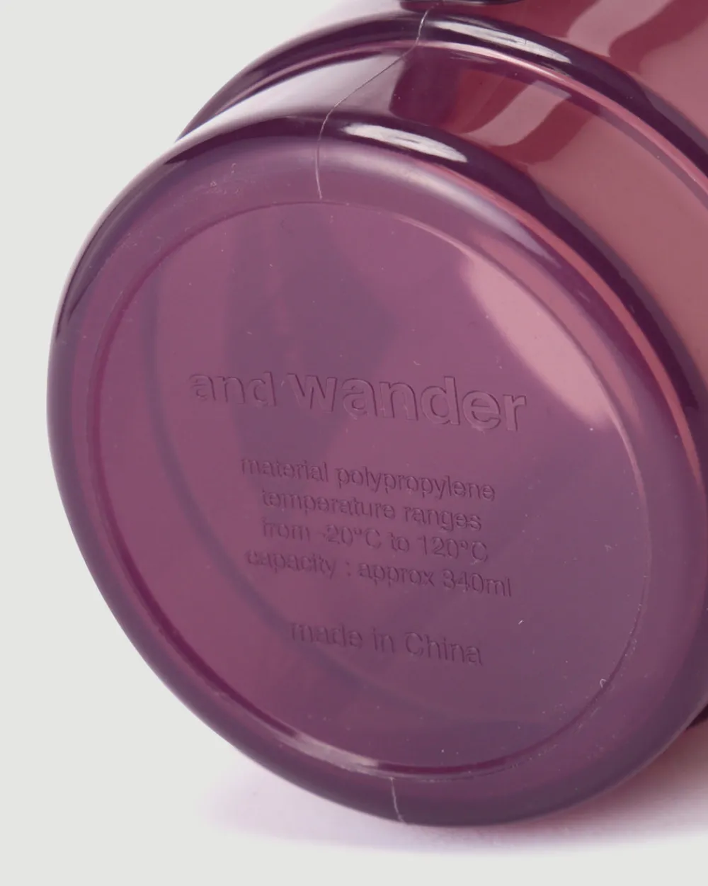 and wander Logo PP Mug Purple Online