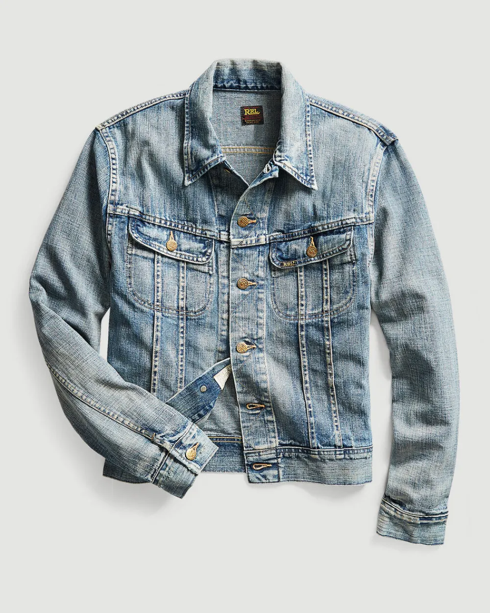 RRL Lot 271 Denim Jacket Leeland Wash Hot