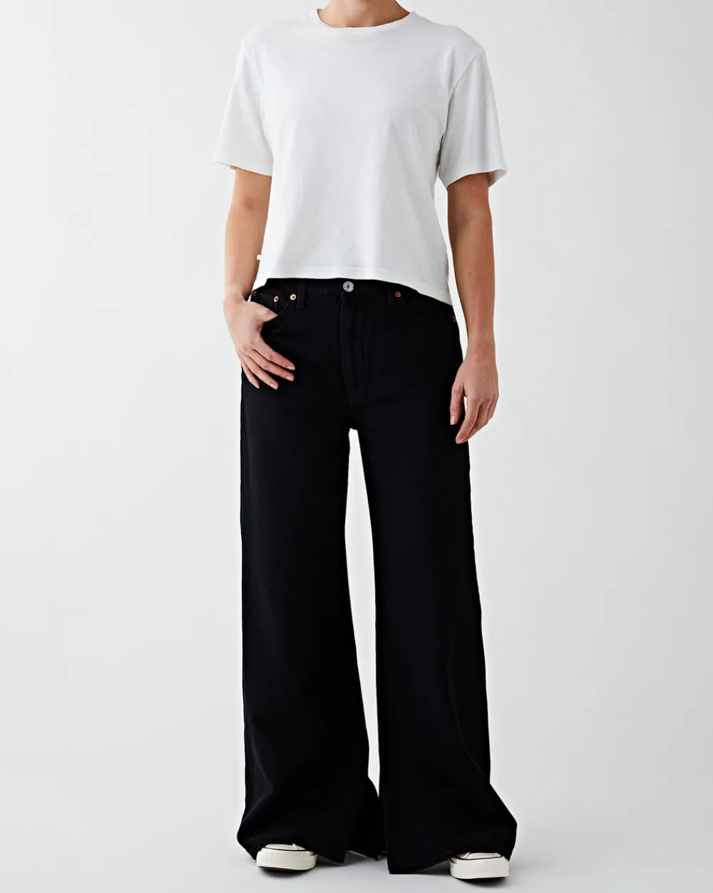 RE/DONE Low Rider Loose Black Flow Online