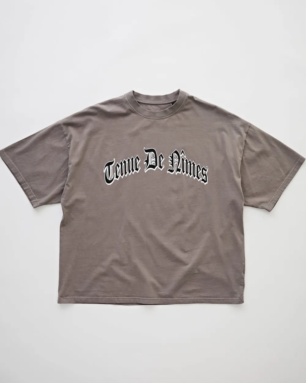 Tenue de Nîmes Matty Oversized Boxy Tee Pigment Dye Grey Best