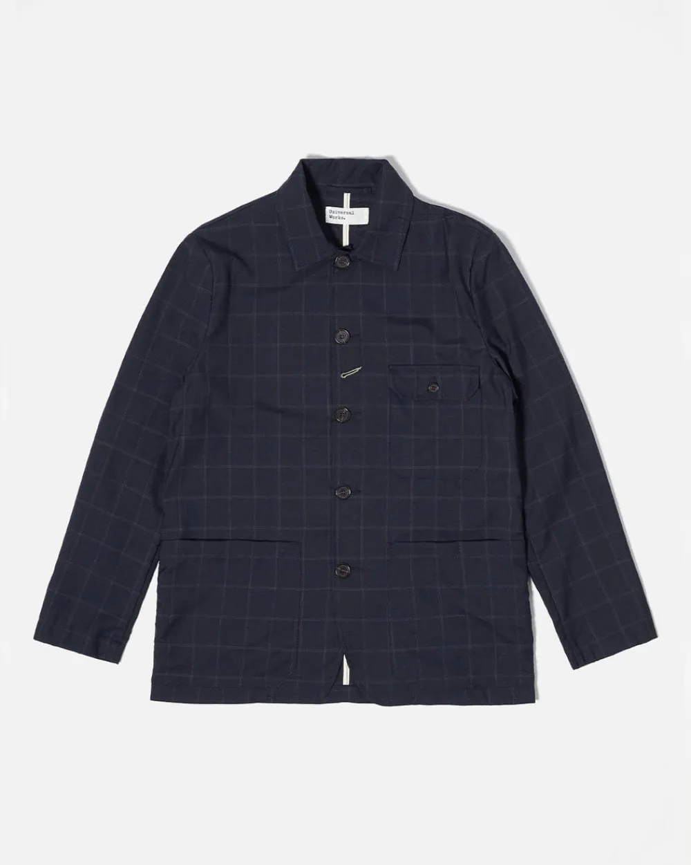 Universal Works Norfolk Bakers Jacket Navy Sale