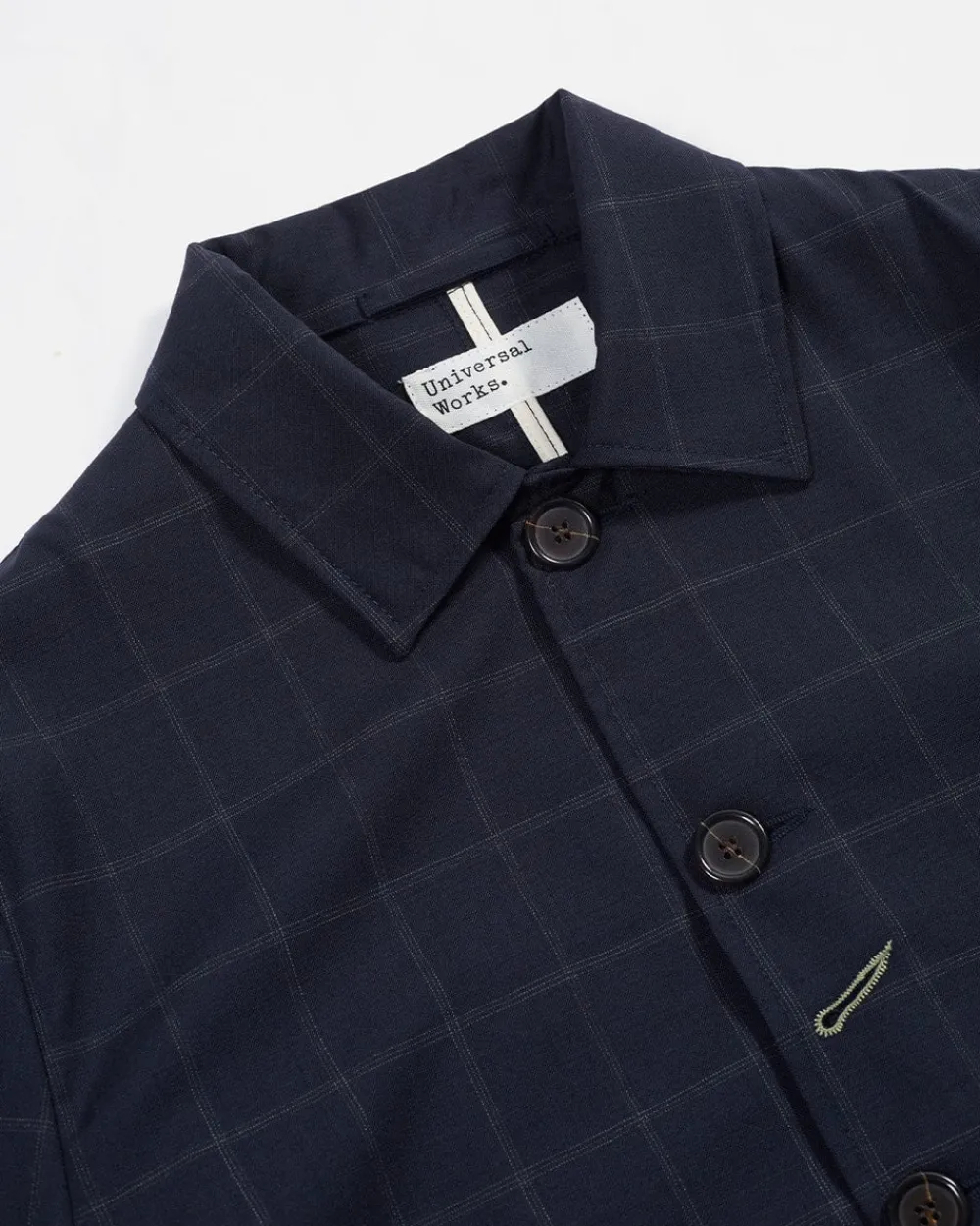 Universal Works Norfolk Bakers Jacket Navy Sale