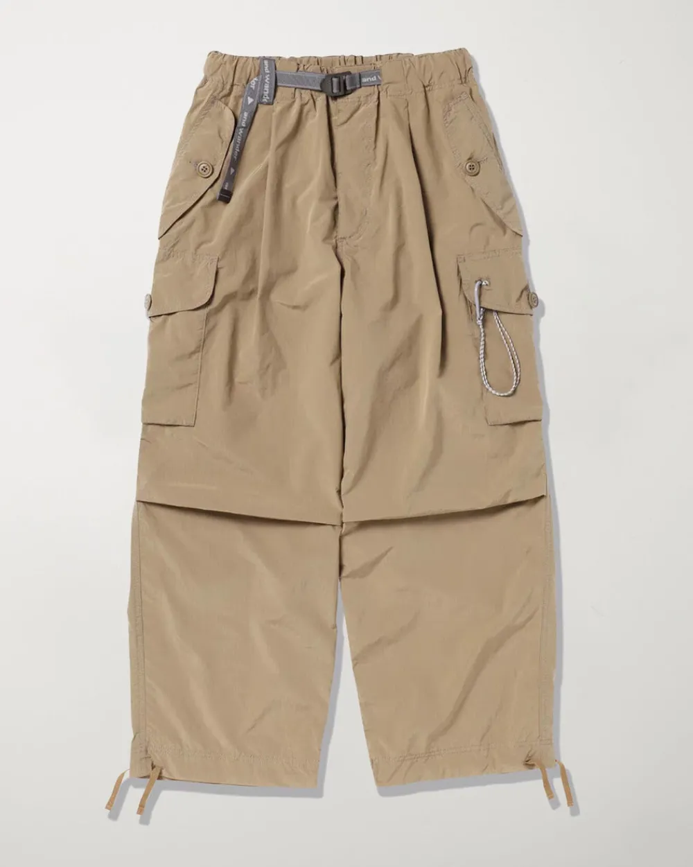 and wander Oversized Cargo Pants Beige Outlet