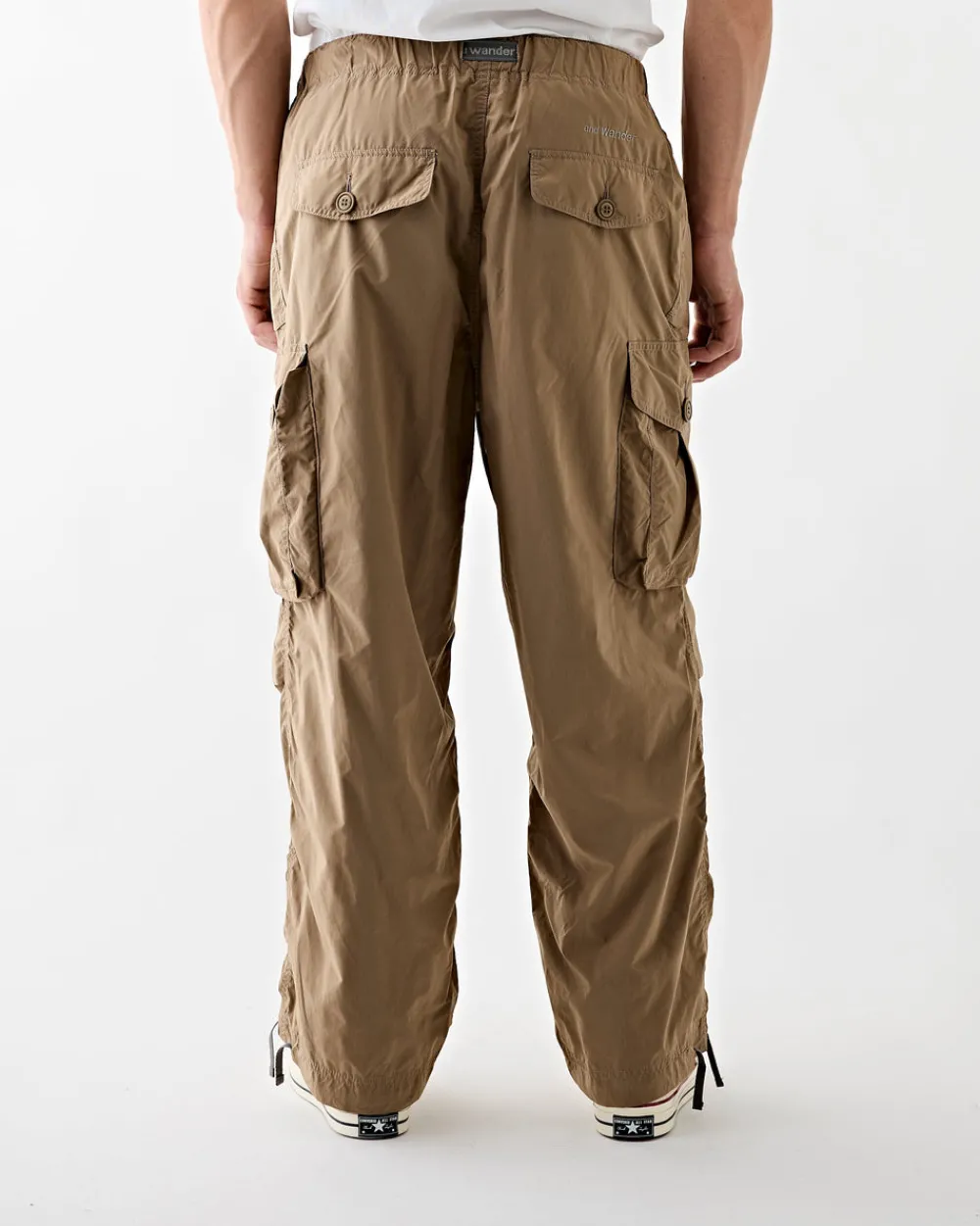 and wander Oversized Cargo Pants Beige Outlet