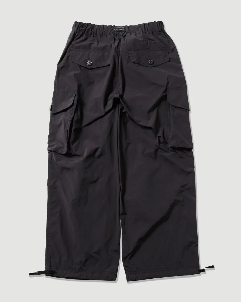 and wander Oversized Cargo Pants Black Best