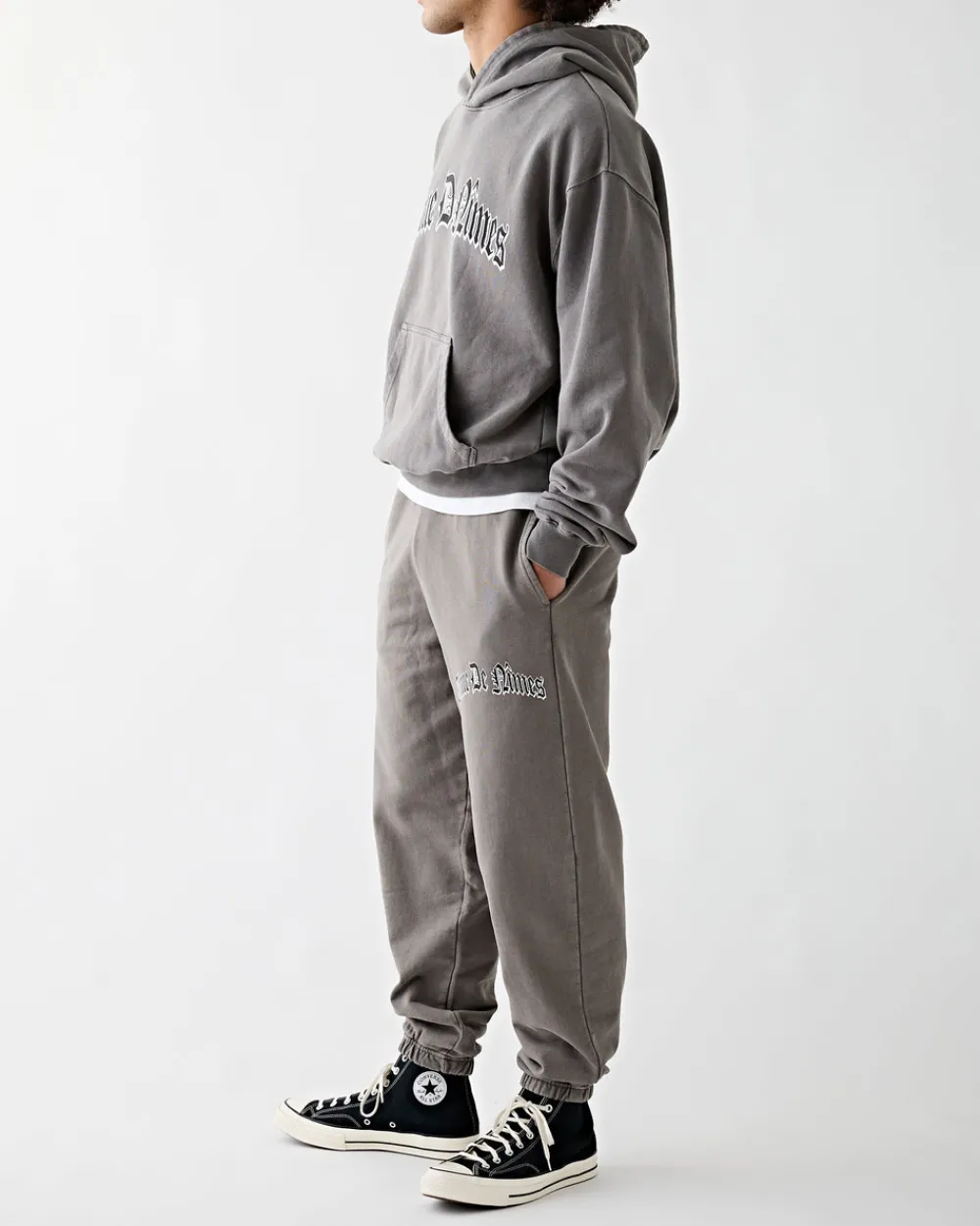 Tenue de Nîmes Paco Relaxed Sweatpants Pigment Dye Grey Hot