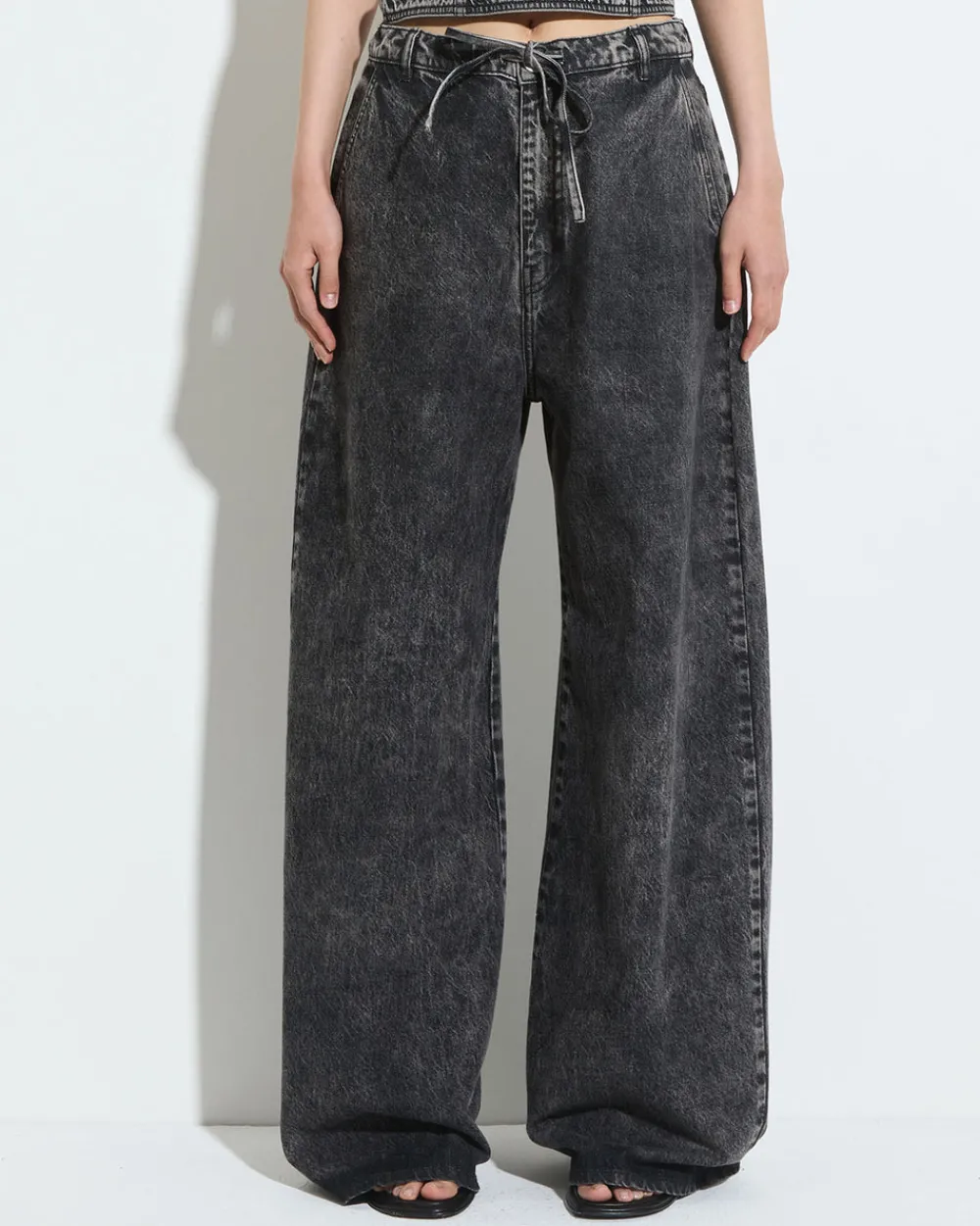 Christian Wijnants Piro Denim Black Bleach Sale