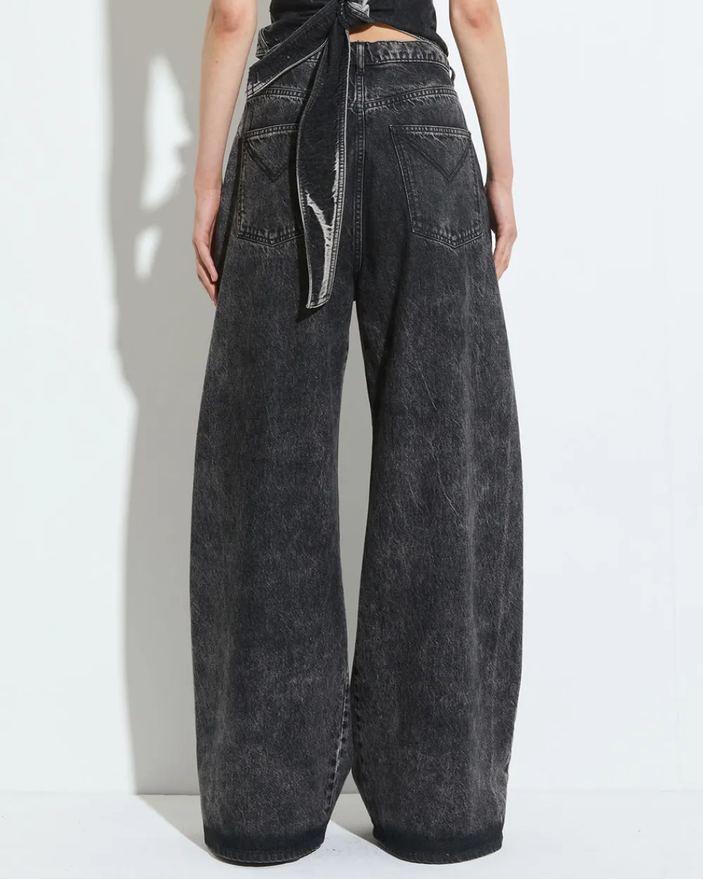 Christian Wijnants Piro Denim Black Bleach Sale