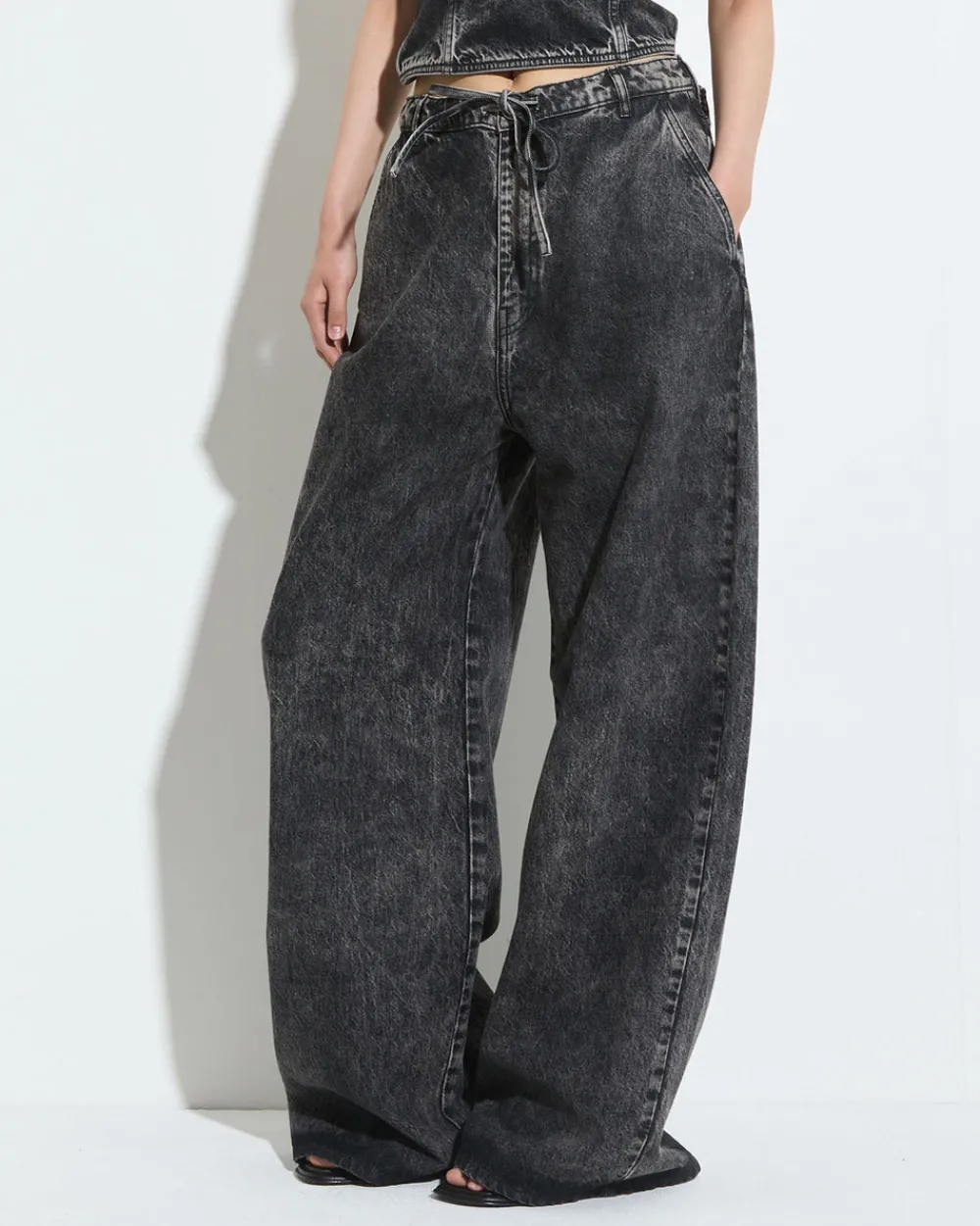 Christian Wijnants Piro Denim Black Bleach Sale