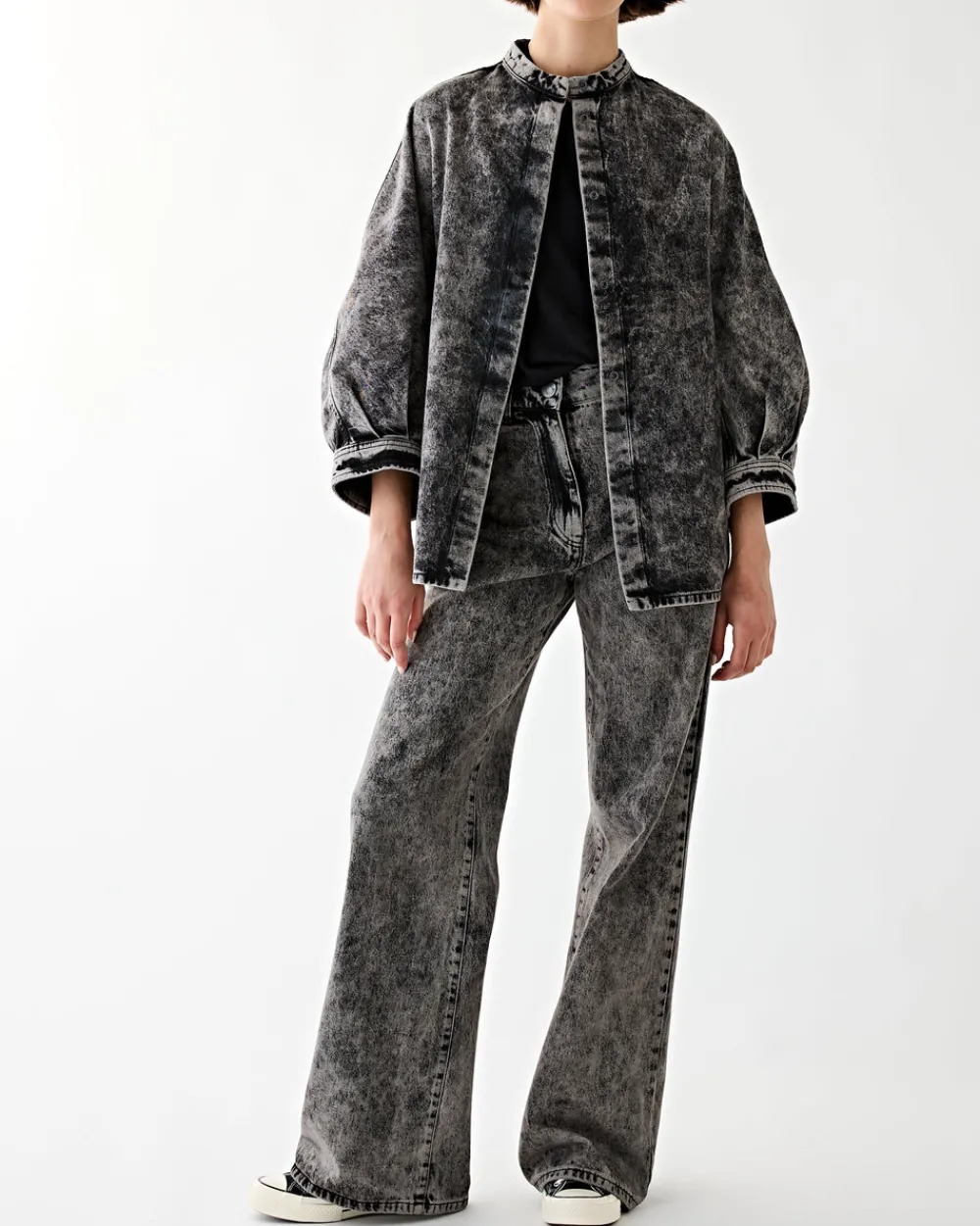 Christian Wijnants Presca Arctic Grey Denim Discount