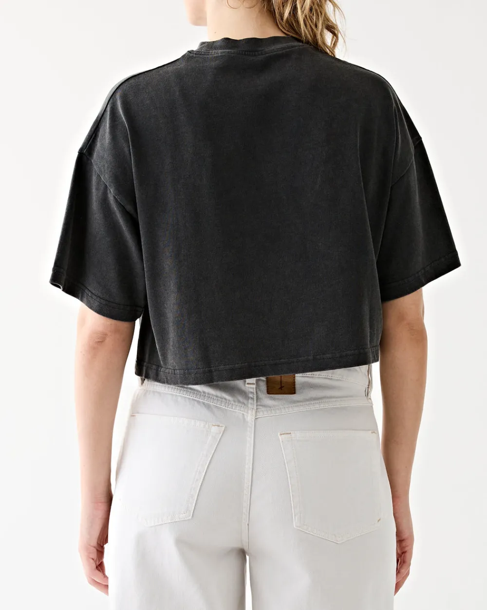 Tenue de Nîmes Roxy Oversized Cropped Tee Vintage Black Best