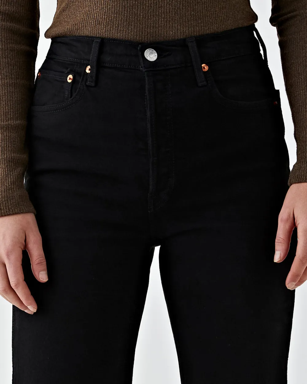 RE/DONE 90's High Rise Loose Black Best