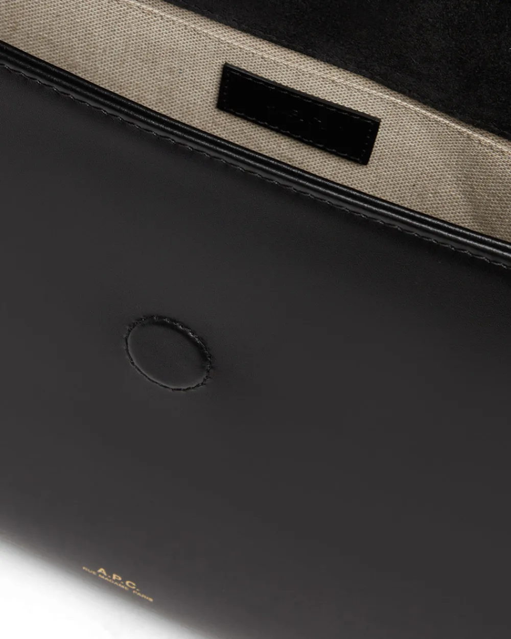 A.P.C. Sac Virginie Flap Black Outlet