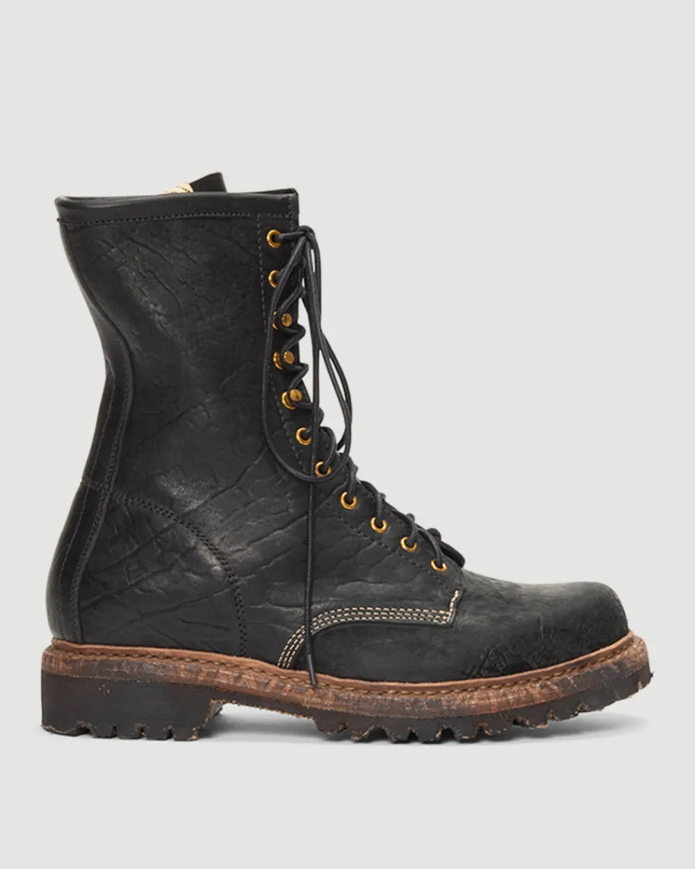 Visvim Scout Plain Toe Boots Hi-Folk Black Hot