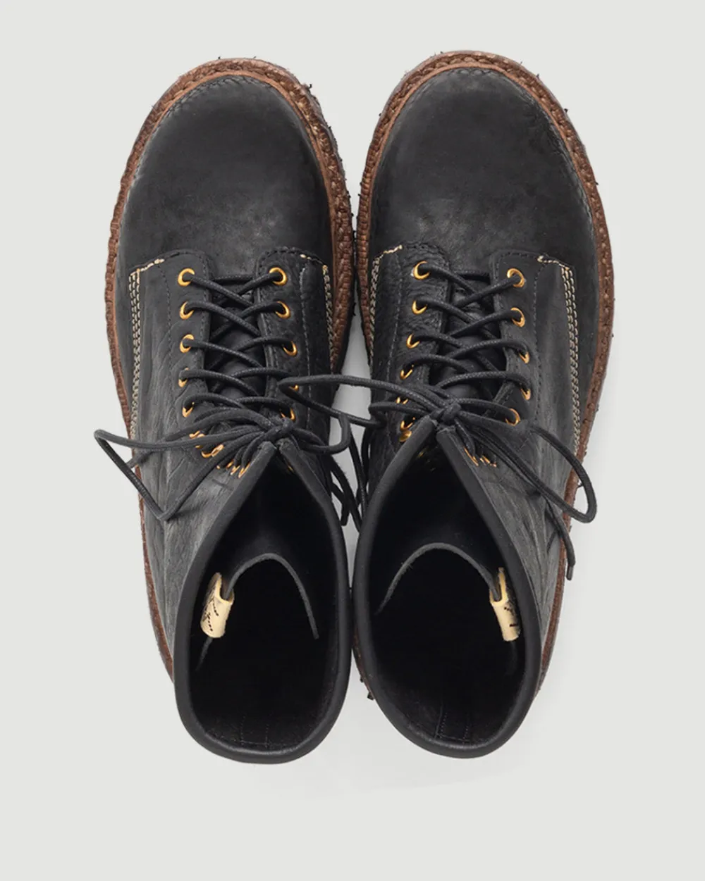 Visvim Scout Plain Toe Boots Hi-Folk Black Hot