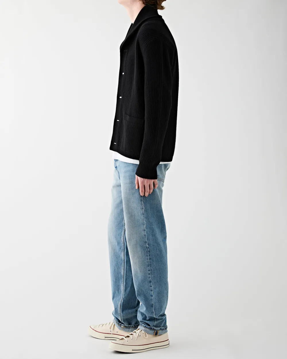 RRL Shawl Long Sleeve Cardigan Black New