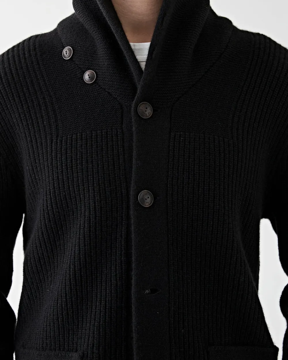 RRL Shawl Long Sleeve Cardigan Black New